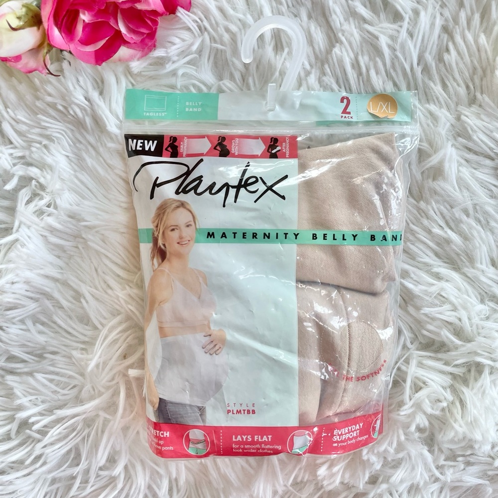 New with tags PLAYTEX MATERNITY BELLY BAND 2Pack. Soft•tagless•Everyday support